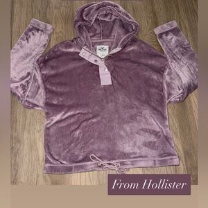 Hollister Lavender Plush Hoodie